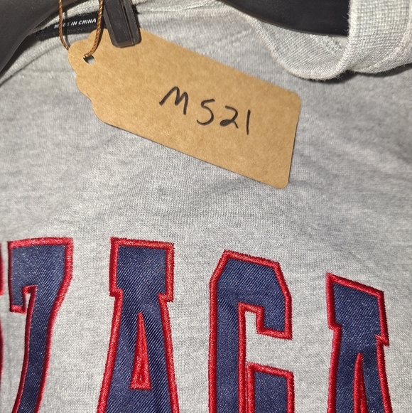 A Colosseum Official Gonzaga Gray Sweatshirt In A Mens Size XL. NWT. - Picture 10 of 11